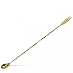 Barlöffel Dreizack | 40 cm - Bronze