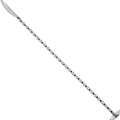 Barlöffel - flaches Ende | 27 cm - Silber