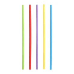 Cocktail Papierstrohhalm | Bunt - Ø 6 mm x 20 cm - Papstar Pure (100 Stk)