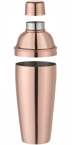 Cocktail-Shaker Edelstahl | 3teilig - 0,75l - Kupfer