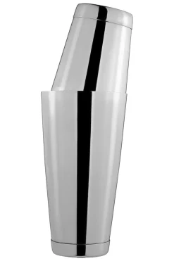 Cocktailshaker Tin-in-Tin | mit Bodenkappe - Silber