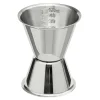 Doppelmessbecher mit Skalierung | 30/50 ml - Silber