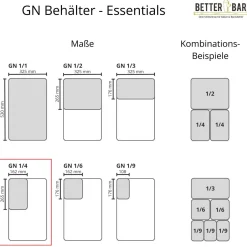 GN 1/4 Deckel - Edelstahl - GN Essentials