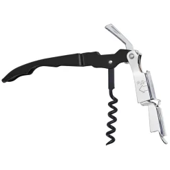 Kellnermesser mit 2-stufigem Hebel | Schwarz