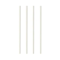 Shake Papier-Trinkhalm | Weiß - Ø 8 mm x 25 cm - Papstar Pure (100 Stk)